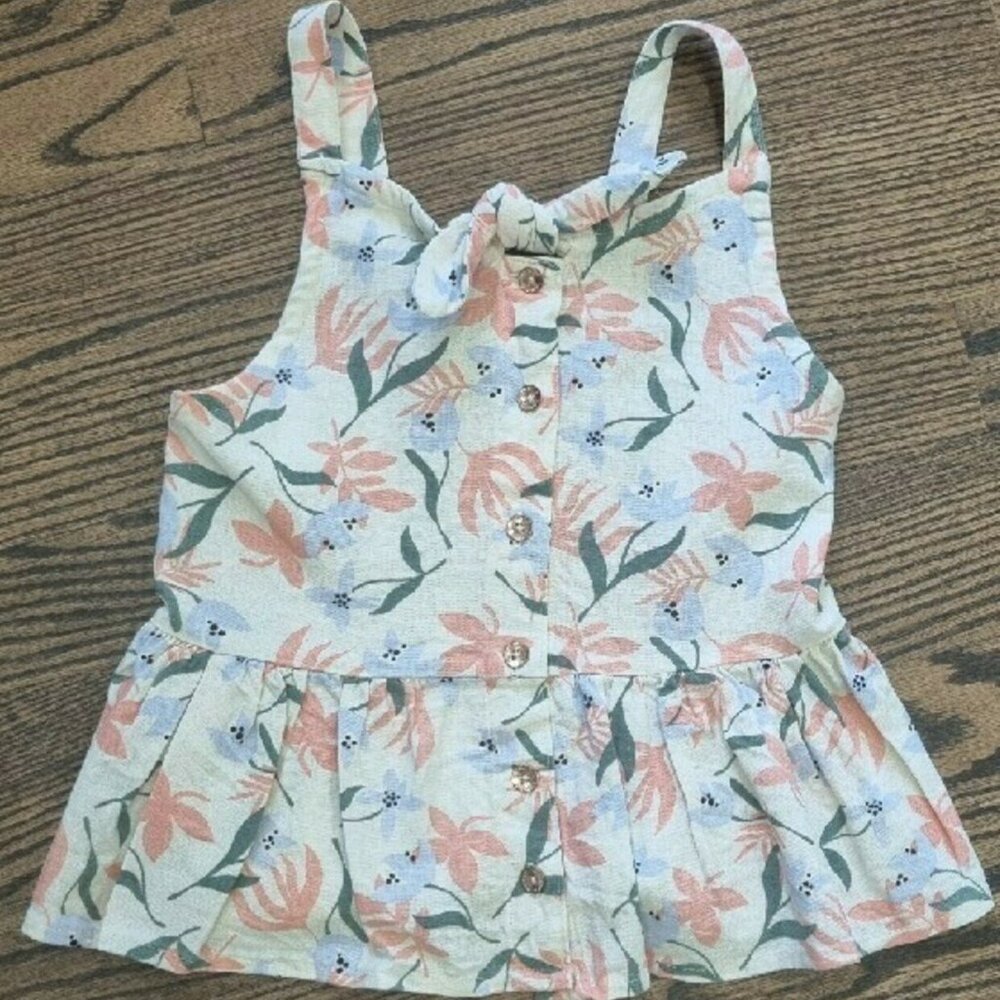 Vince Camuto 6x Flower Print Summer Dress